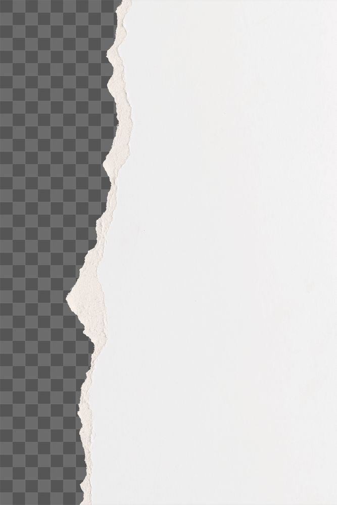 Ripped paper border png on diy transparent background
