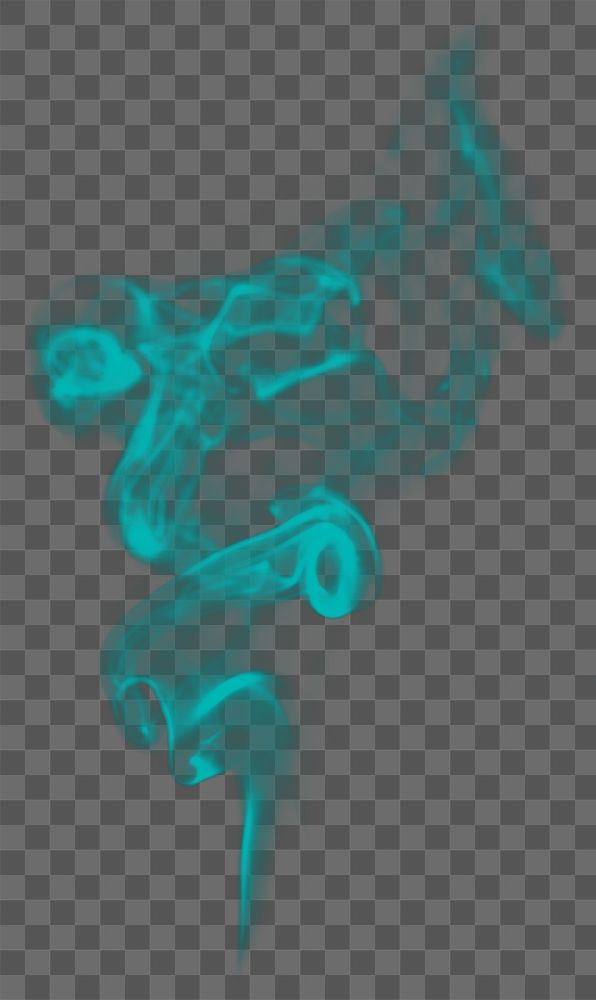 Green smoke png background, aesthetic design 