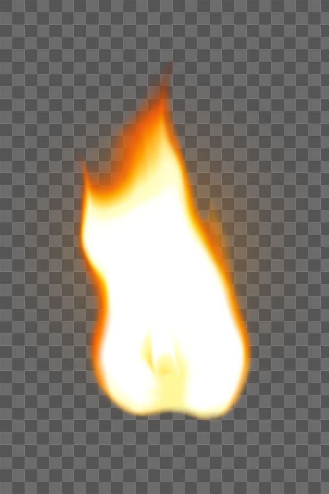 Flame png sticker, transparent torch fire image