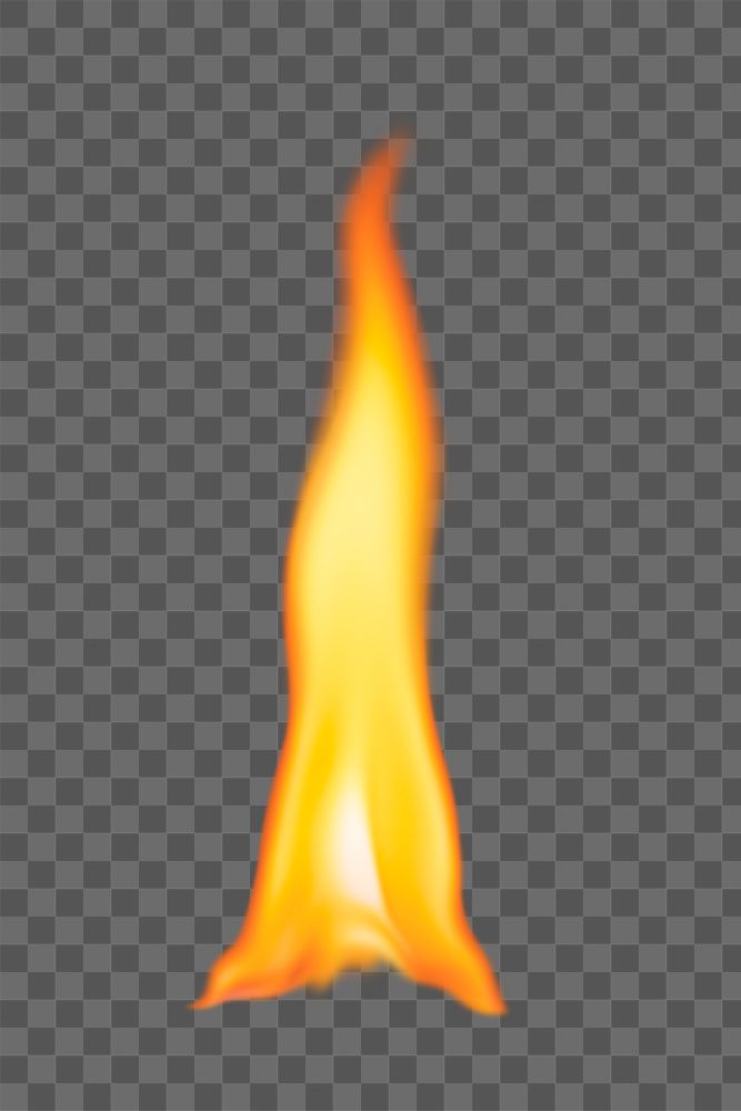 Flame png sticker, transparent torch fire image