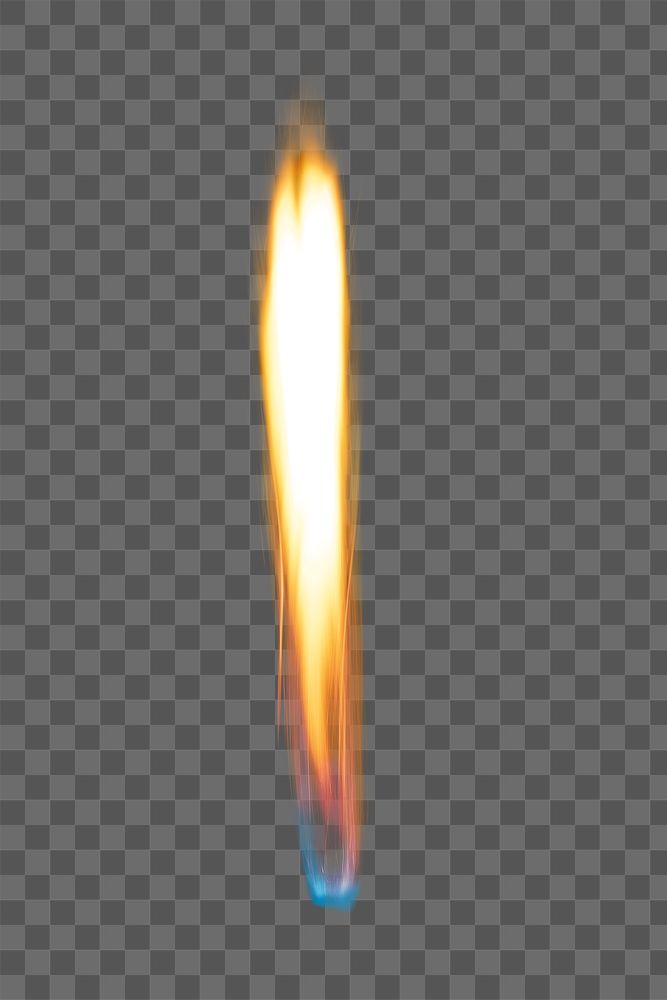 Aesthetic flame png sticker, realistic burning fire transparent image
