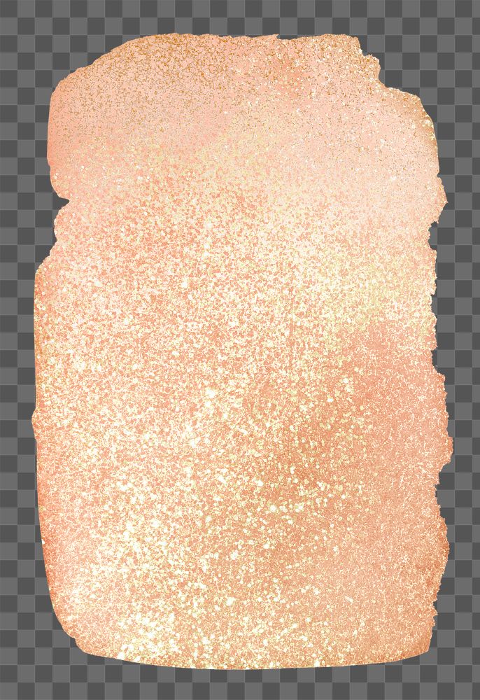 Aesthetic png glitter sticker, orange watercolor graphic