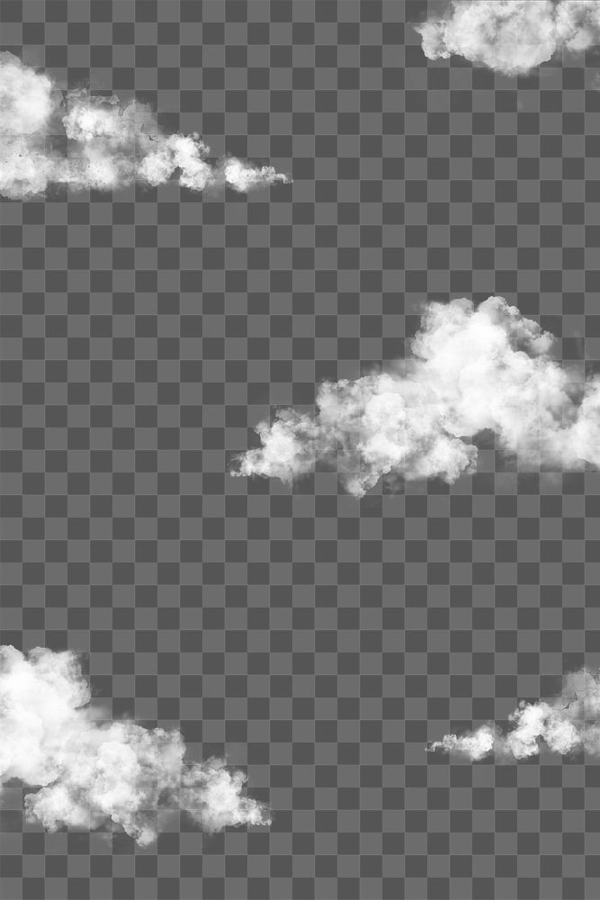Cloudy sky background png, aesthetic transparent design