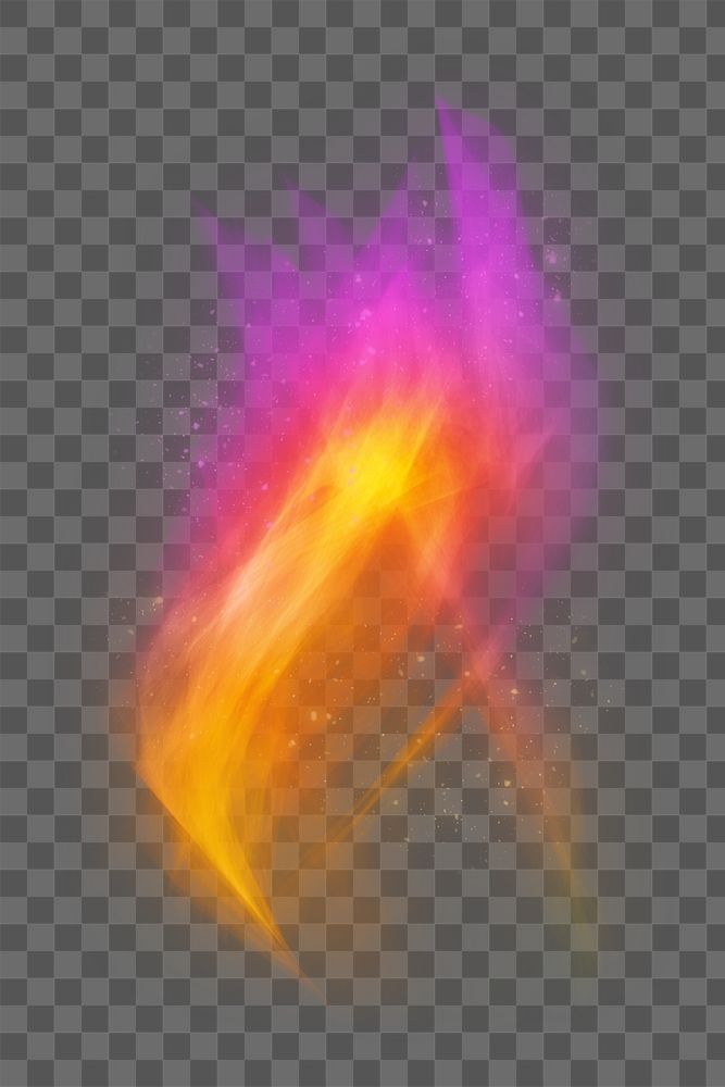 Png retro gradient fire flame graphic