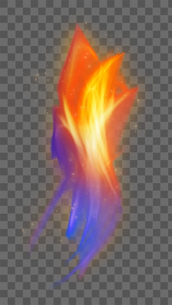 Png dramatic gradient fire flame transparent graphic
