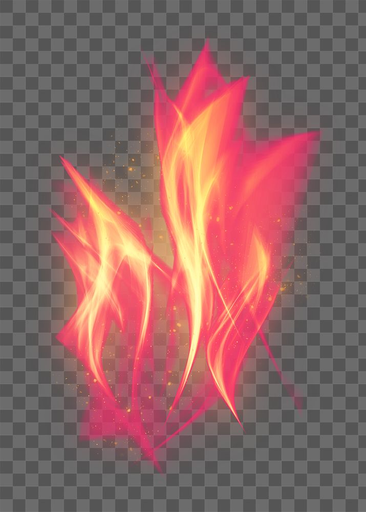 Png retro red fire flame graphic