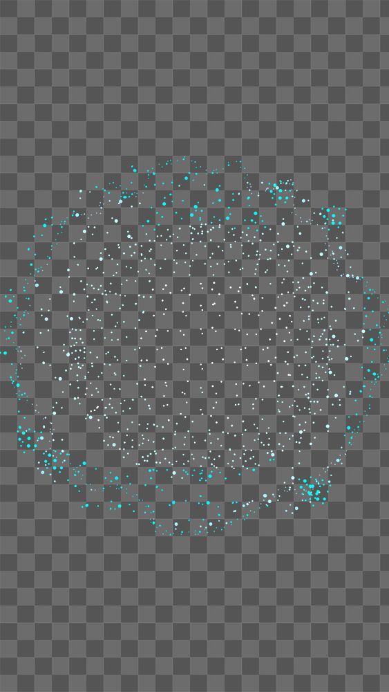 Digital dot circle blue png 