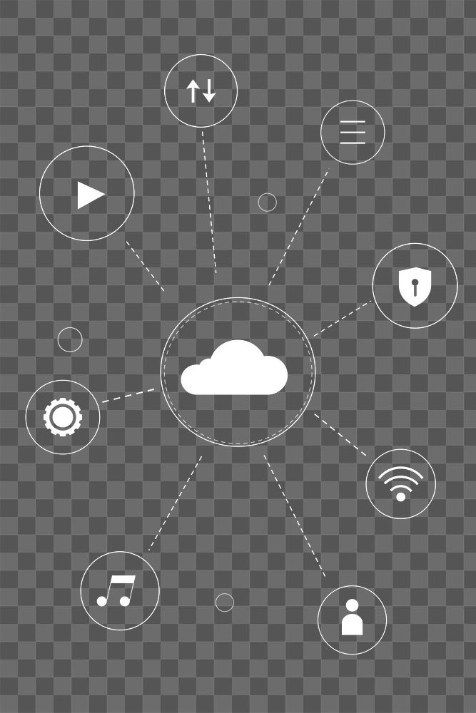 Cloud technology png transparent background