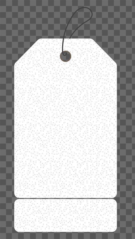 Shopping tag png sticker, white transparent printable clipart design space