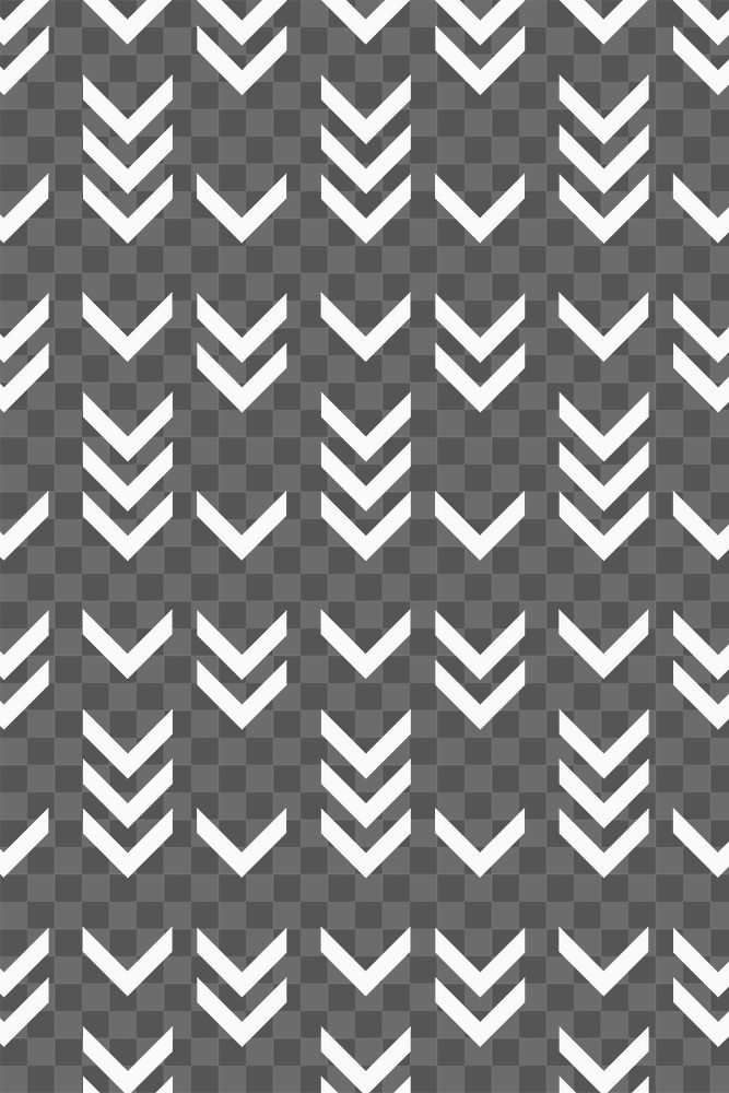 Abstract png transparent background, white zigzag pattern in simple design
