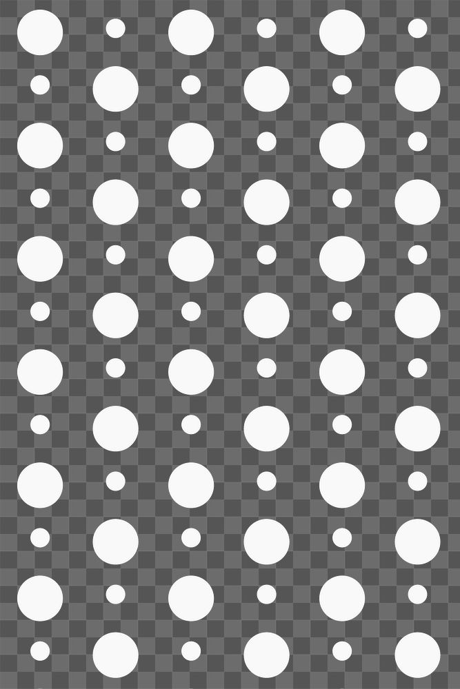 Polka dot background png transparent, white pattern cute design