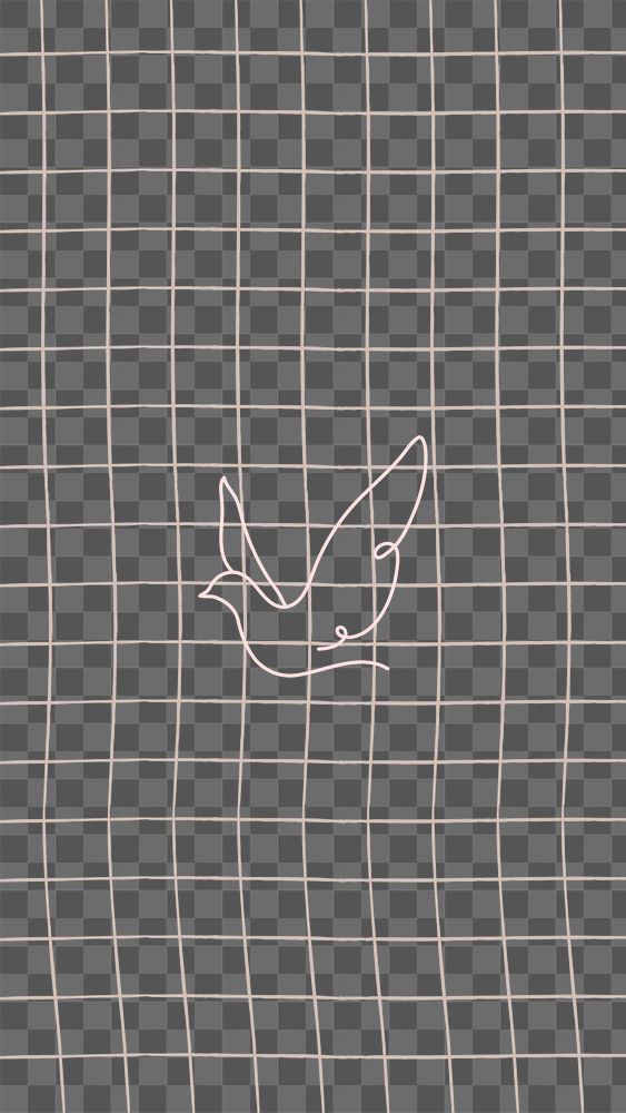Png dove grid background, transparent design