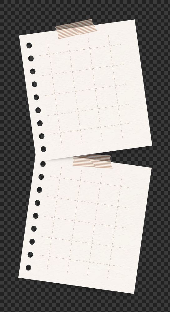 Sticker note png paper note on feminine background