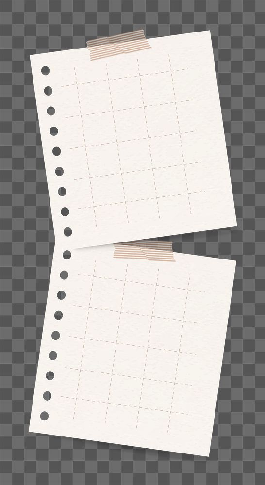 Sticker note png paper note on feminine background
