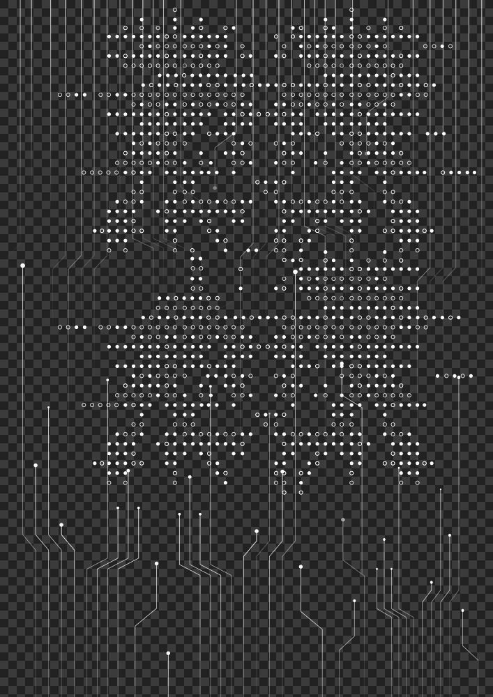 Binary code png background futuristic technology