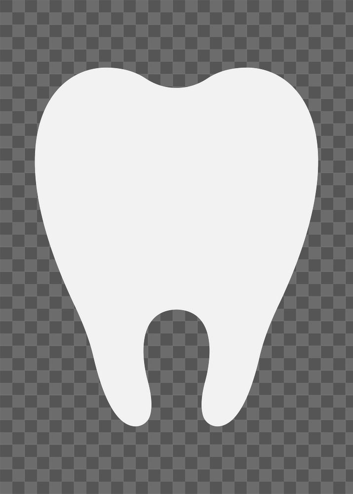 Tooth png sticker, dentist illustration, transparent background