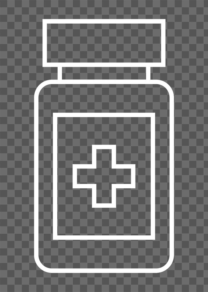 Medicine png sticker, healthcare illustration, transparent background