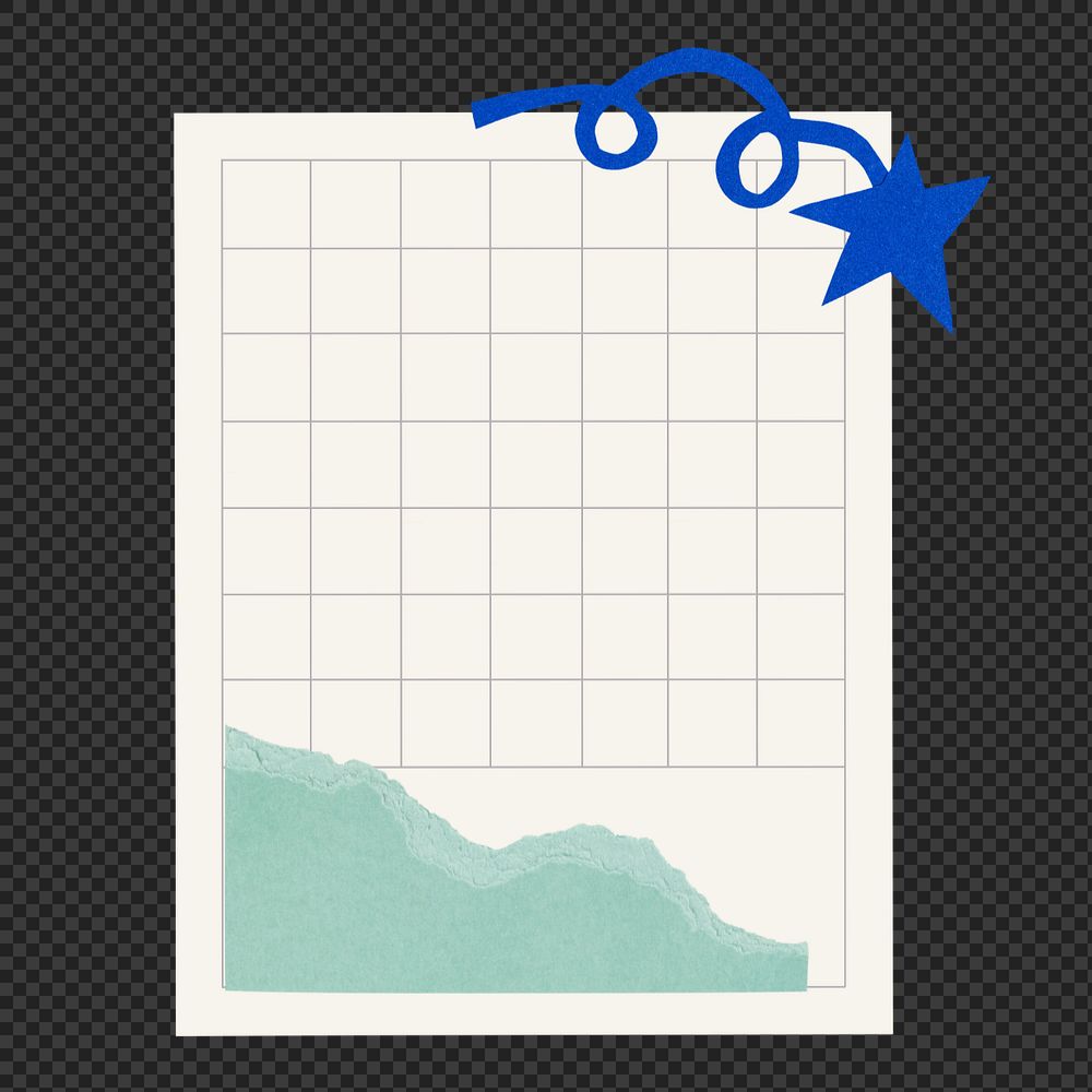 Png paper note collage element on transparent background, editable design
