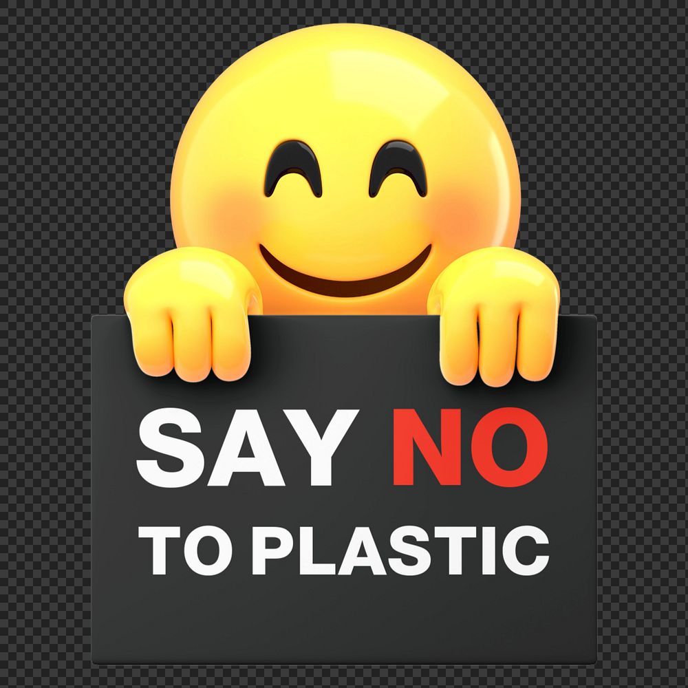 Emoji holding sign mockup, editable design