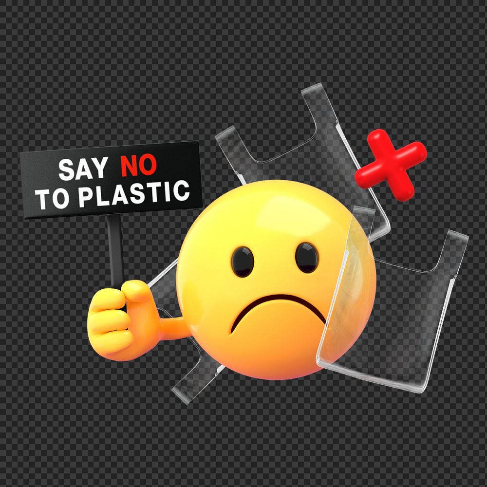 No plastic  sticker, 3D emoticon editable design