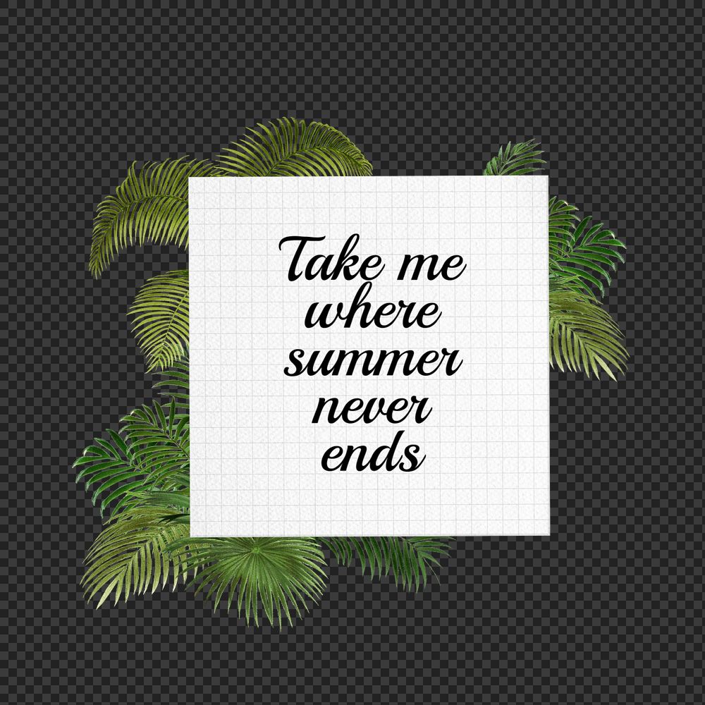 Take me Summer png quote, aesthetic collage art, editable design