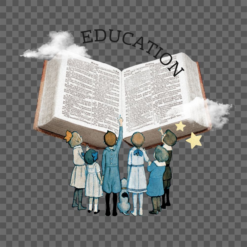 Education word png editable collage art. Remixed by rawpixel.