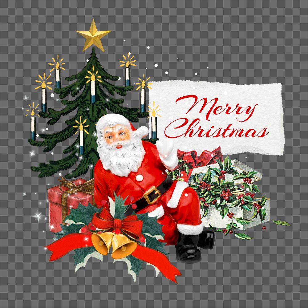 Marry Christmas png word editable collage art. Remixed by rawpixel.