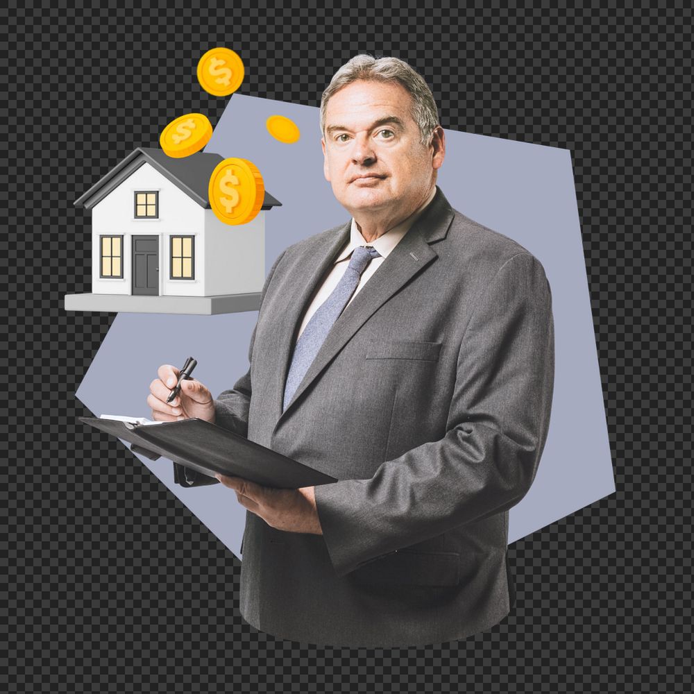 Png home investment editable element, transparent background