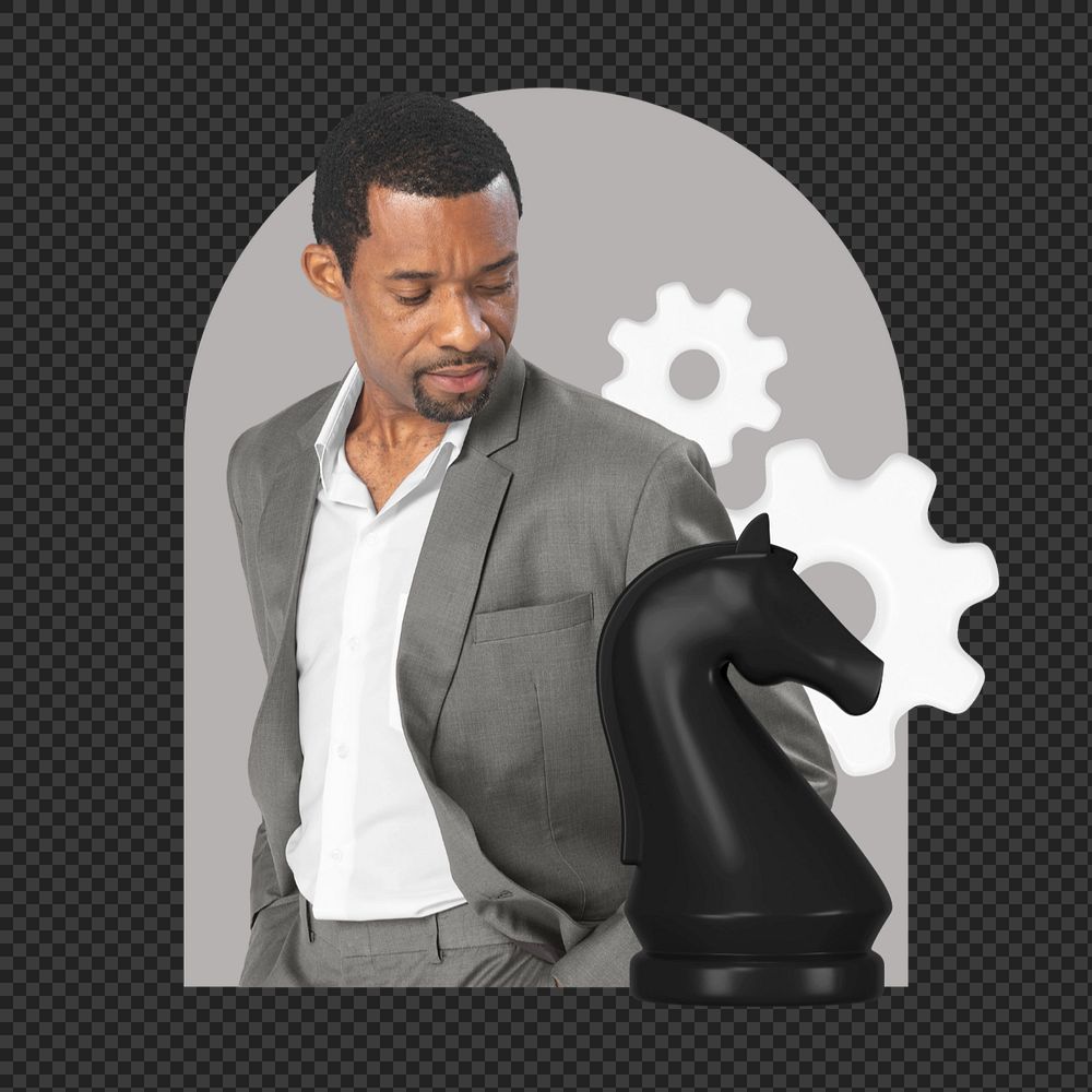 Png business development manager editable element, transparent background