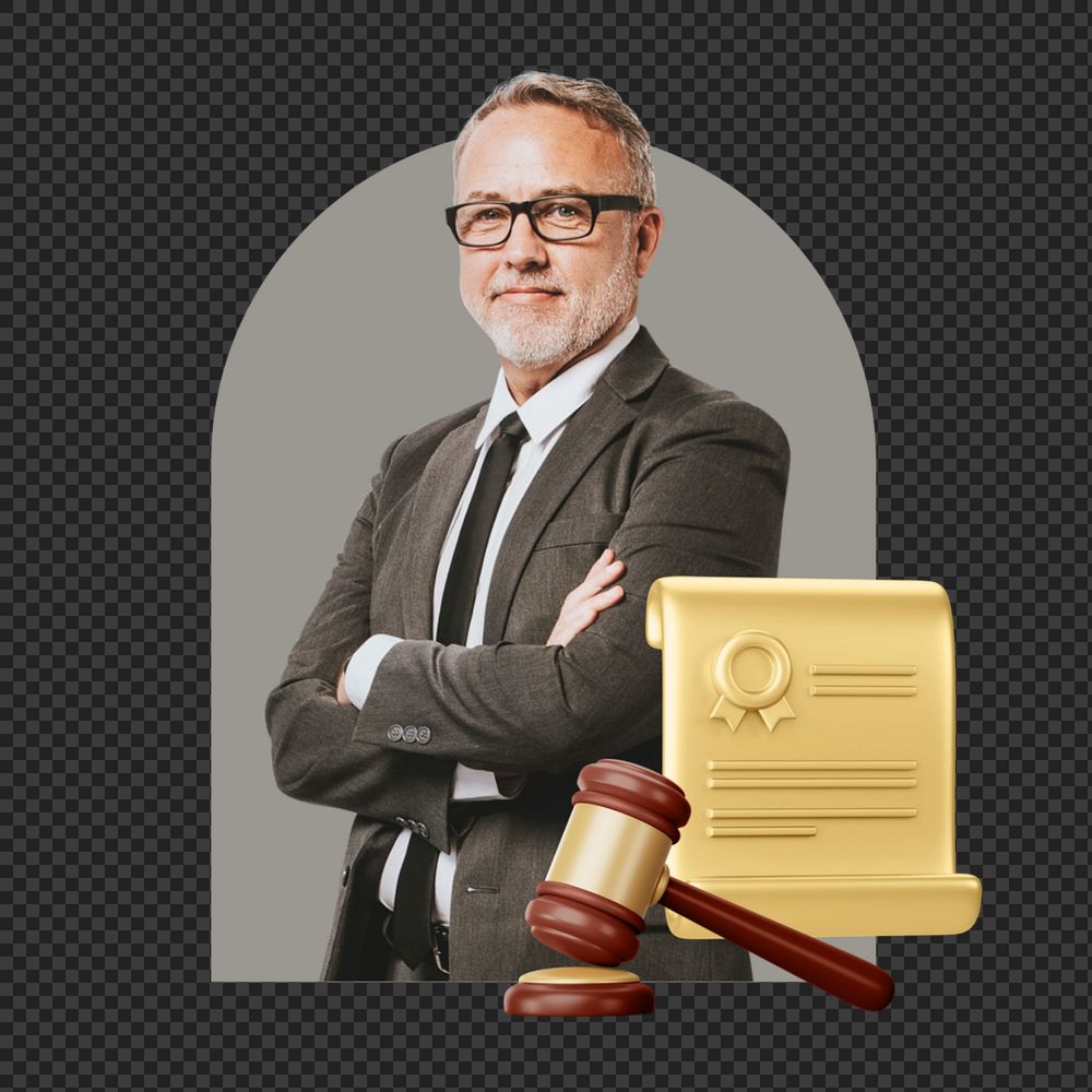 Png 3d board certified judge editable element, transparent background