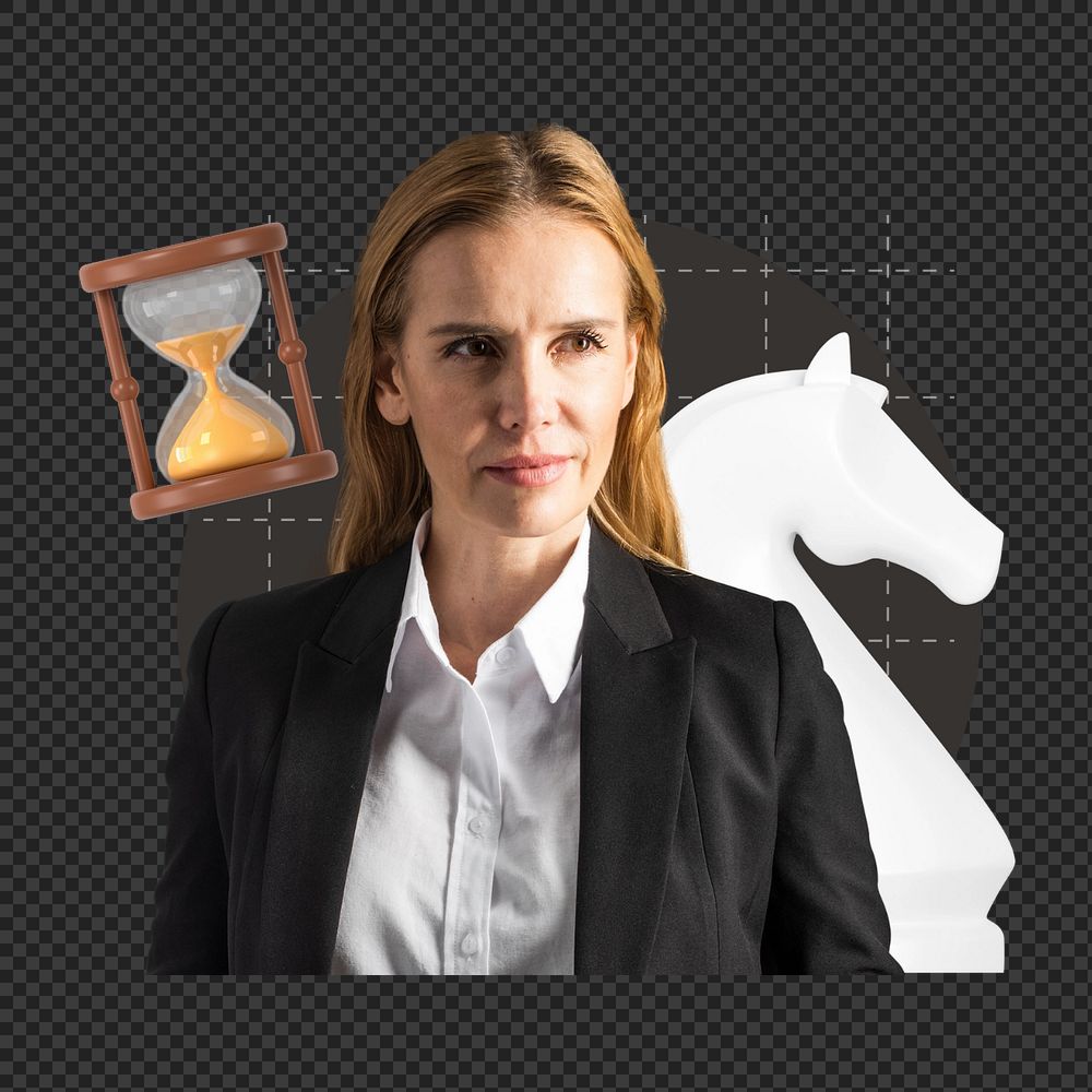 Png business strategy editable element, transparent background