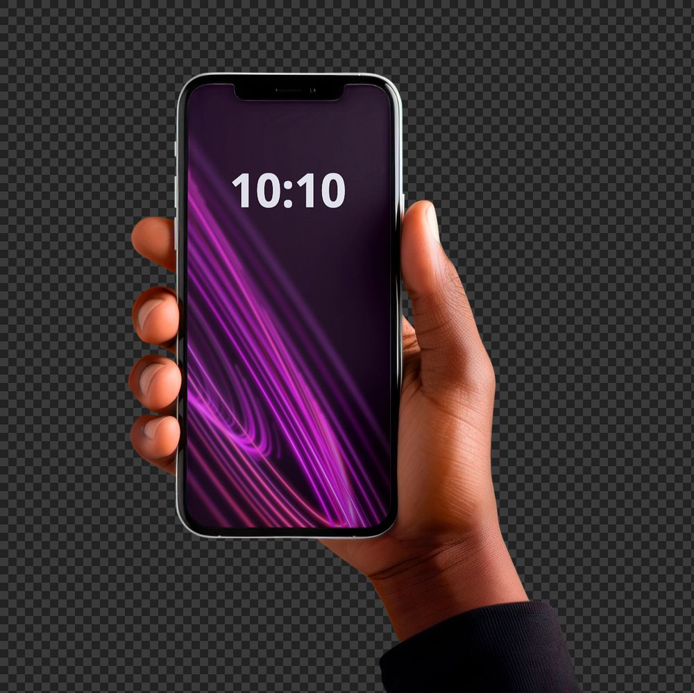 Smartphone screen  editable mockup element, digital device 