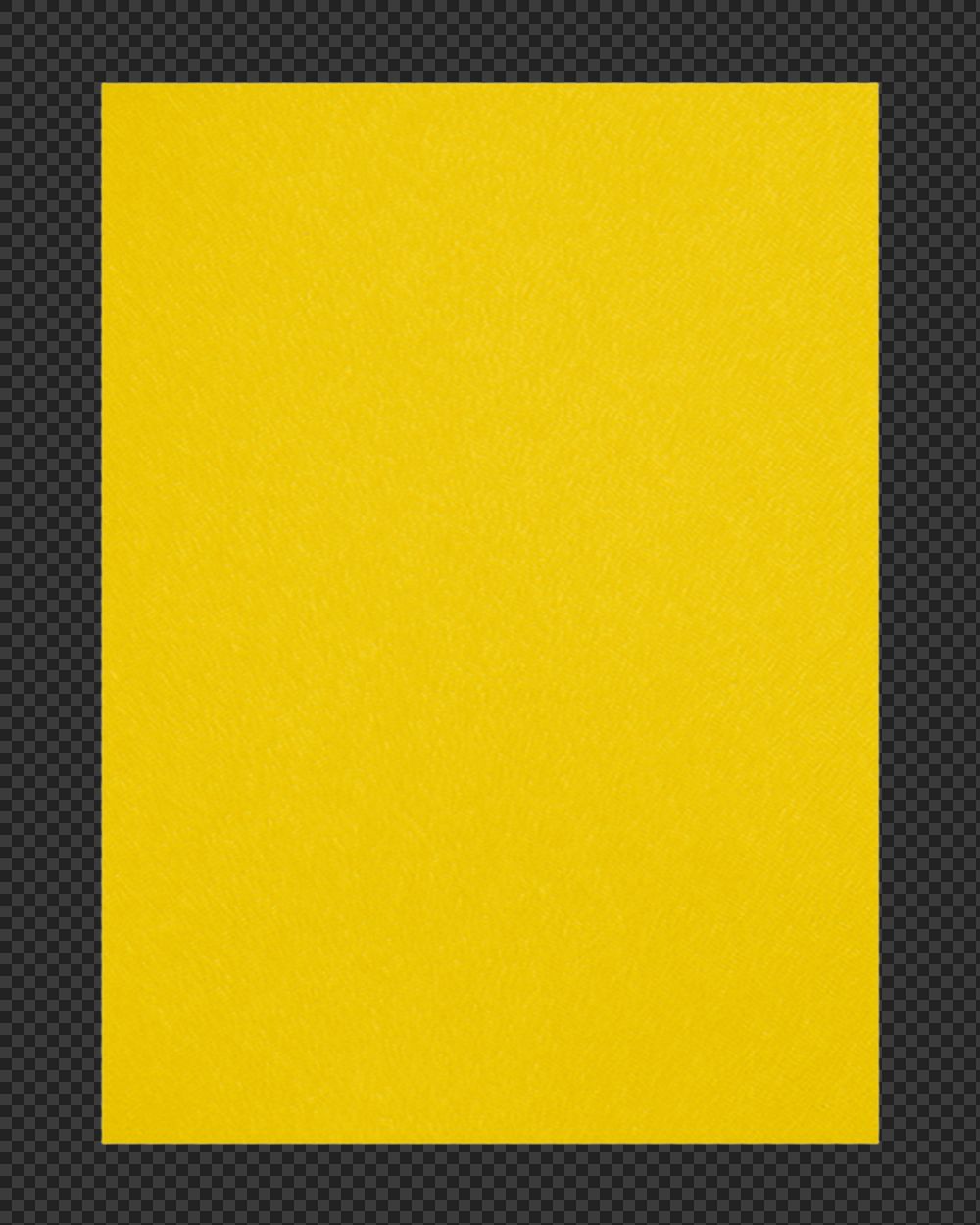 Poster mockup, realistic yellow paper