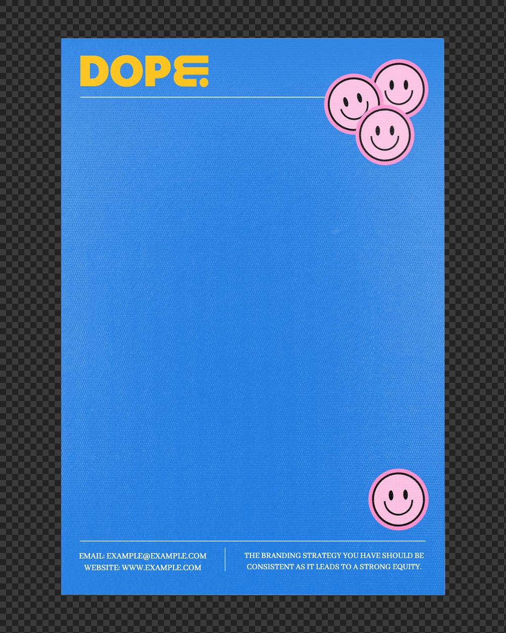 Poster mockup, business letterhead paper