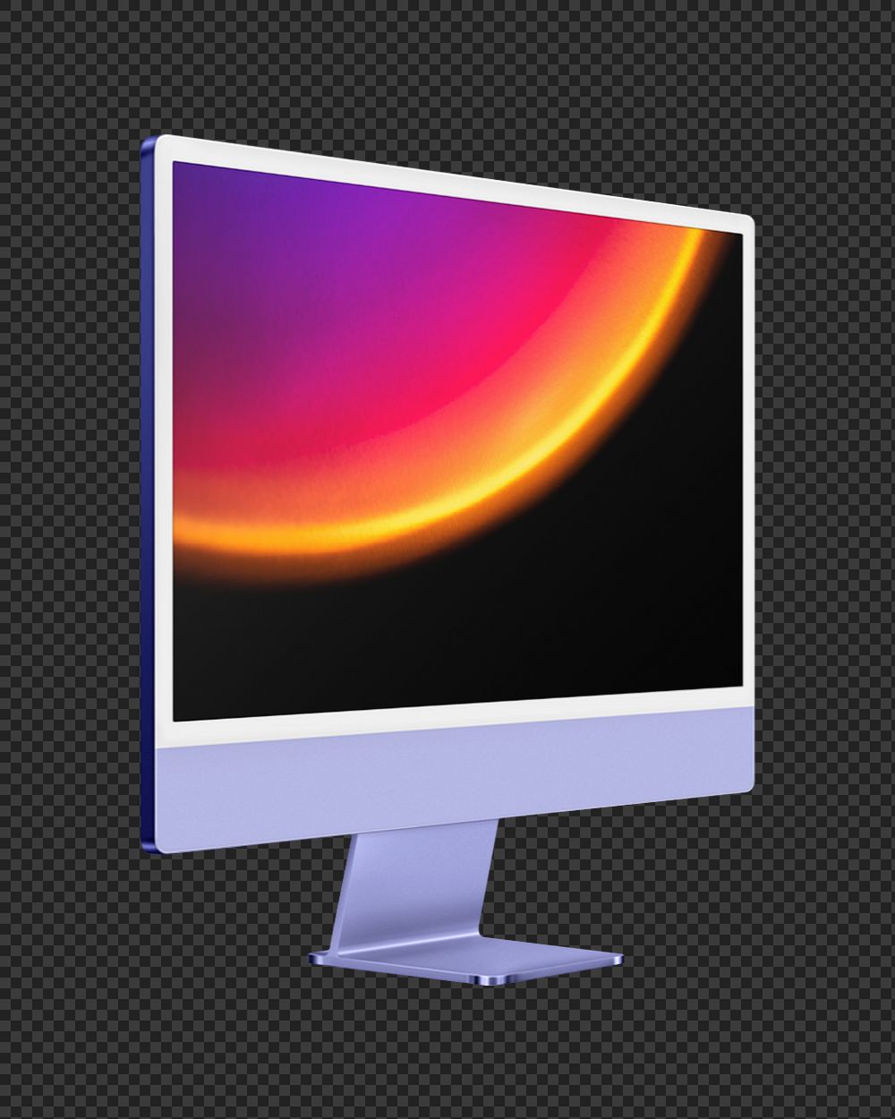 Computer desktop screen mockup, editable digital device