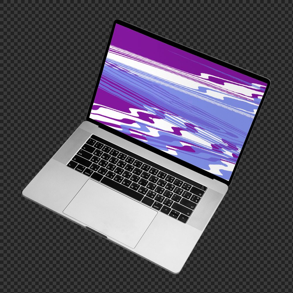 Laptop screen mockup, editable digital device