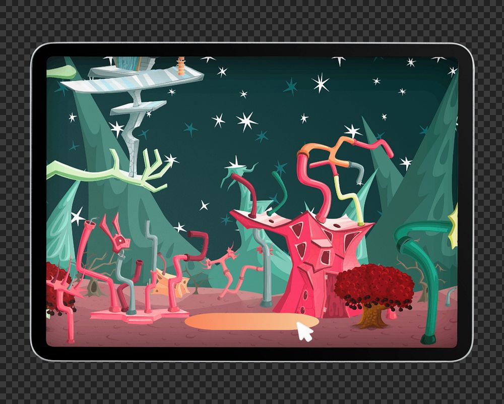 Tablet mockup, editable digital device