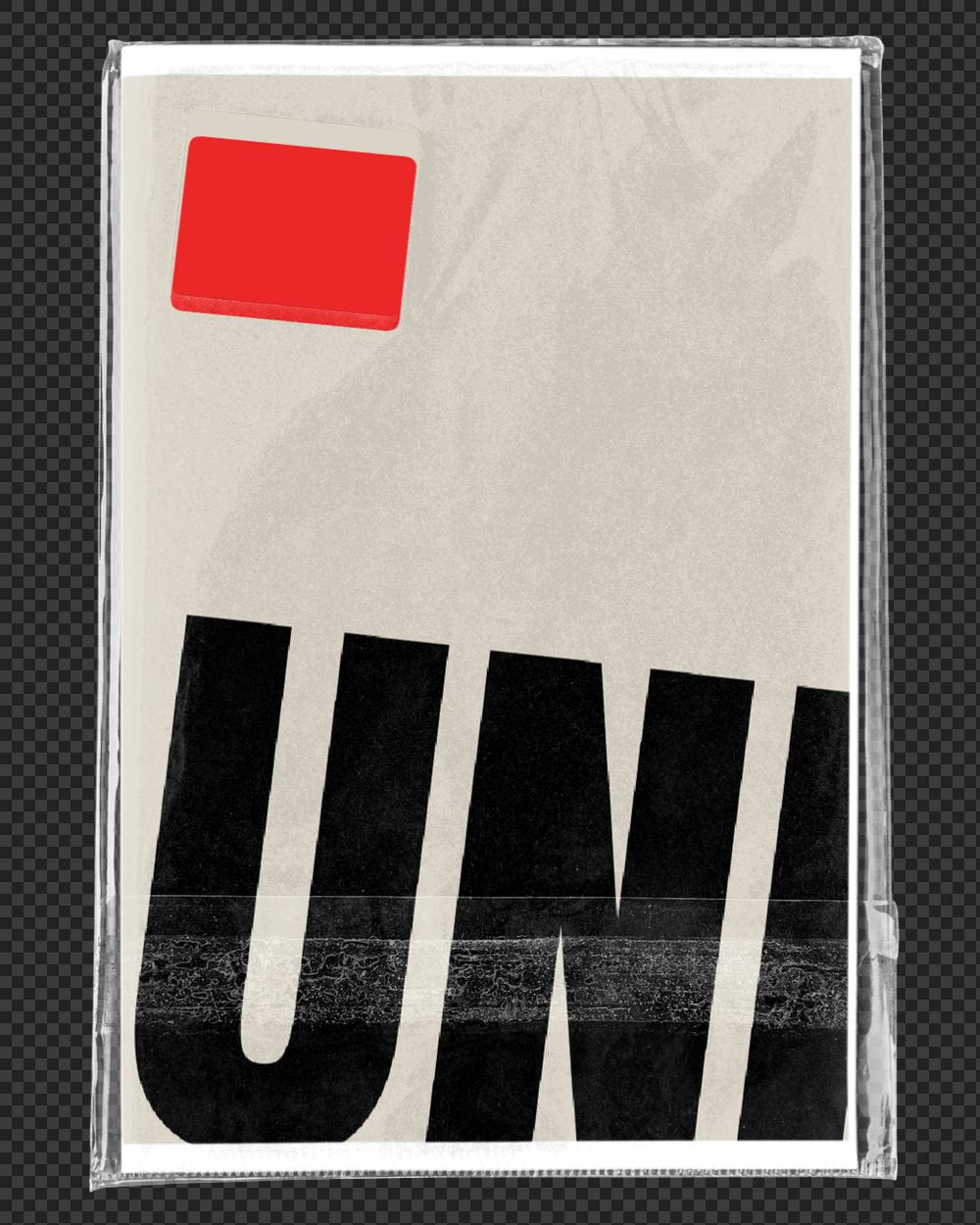 Plastic wrap mockup, editable design psd