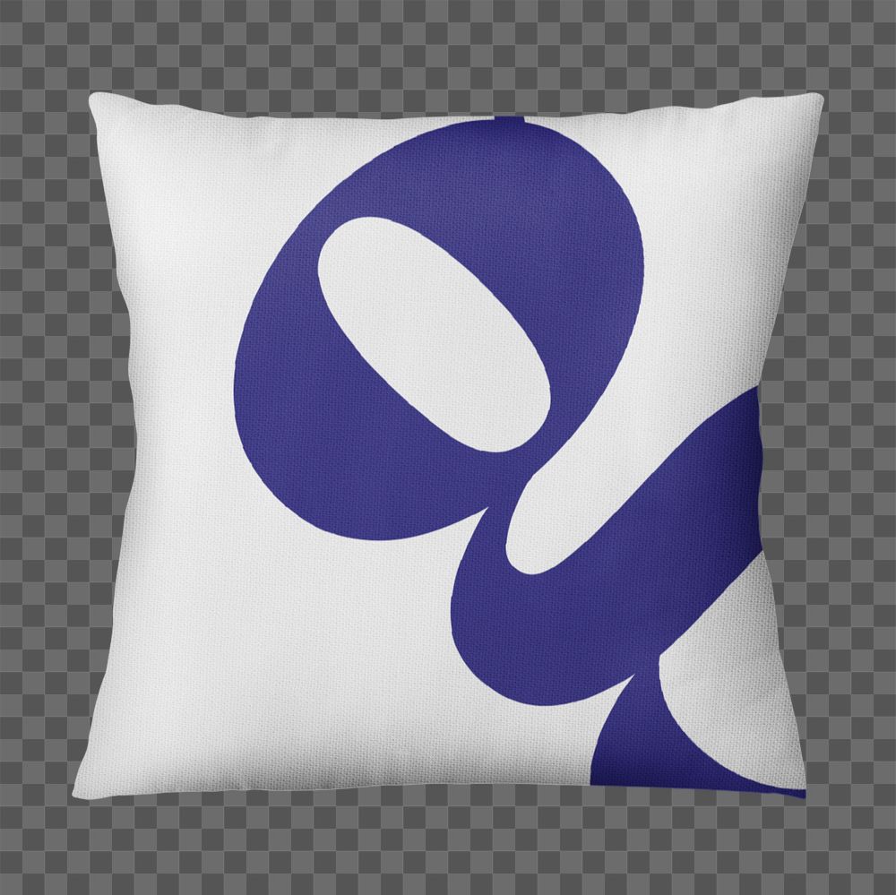 Cushion cover mockup, G logo design