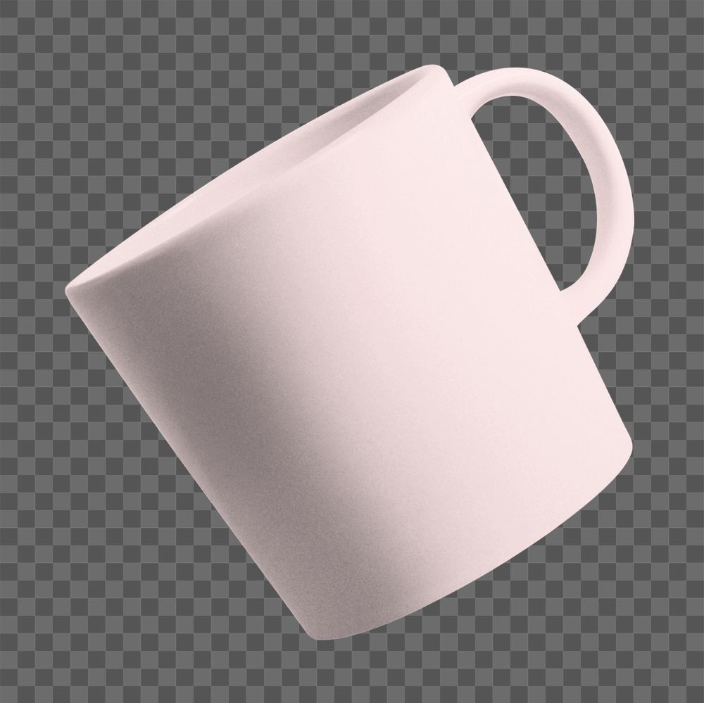 Ceramic coffee mug mockup, product design