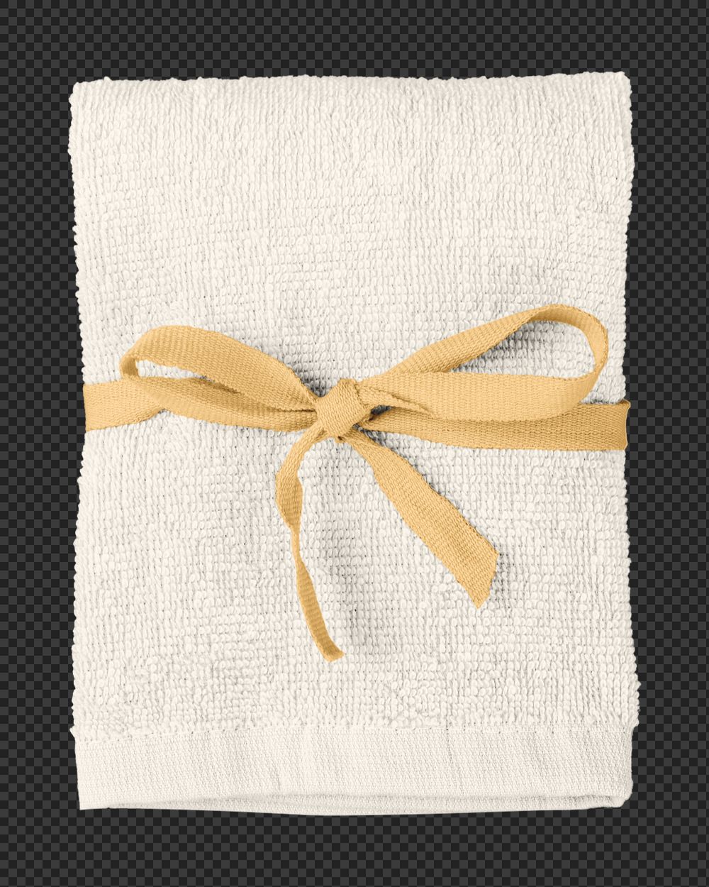 Cotton towel mockup element, customizable design