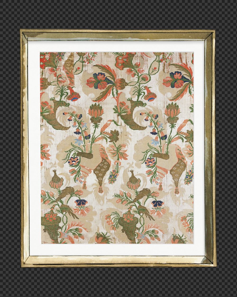 Antique frame mockup element, editable design