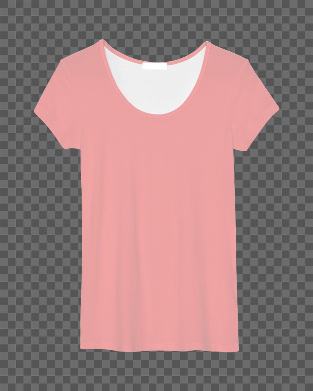 White women's tee mockup element, casual wear editable design