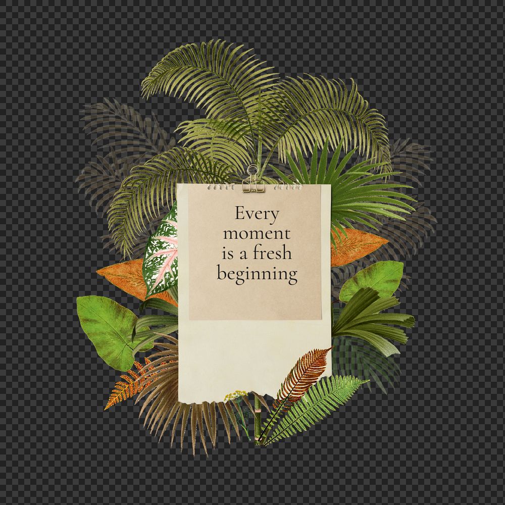 Fresh beginning quote, aesthetic collage art, editable design