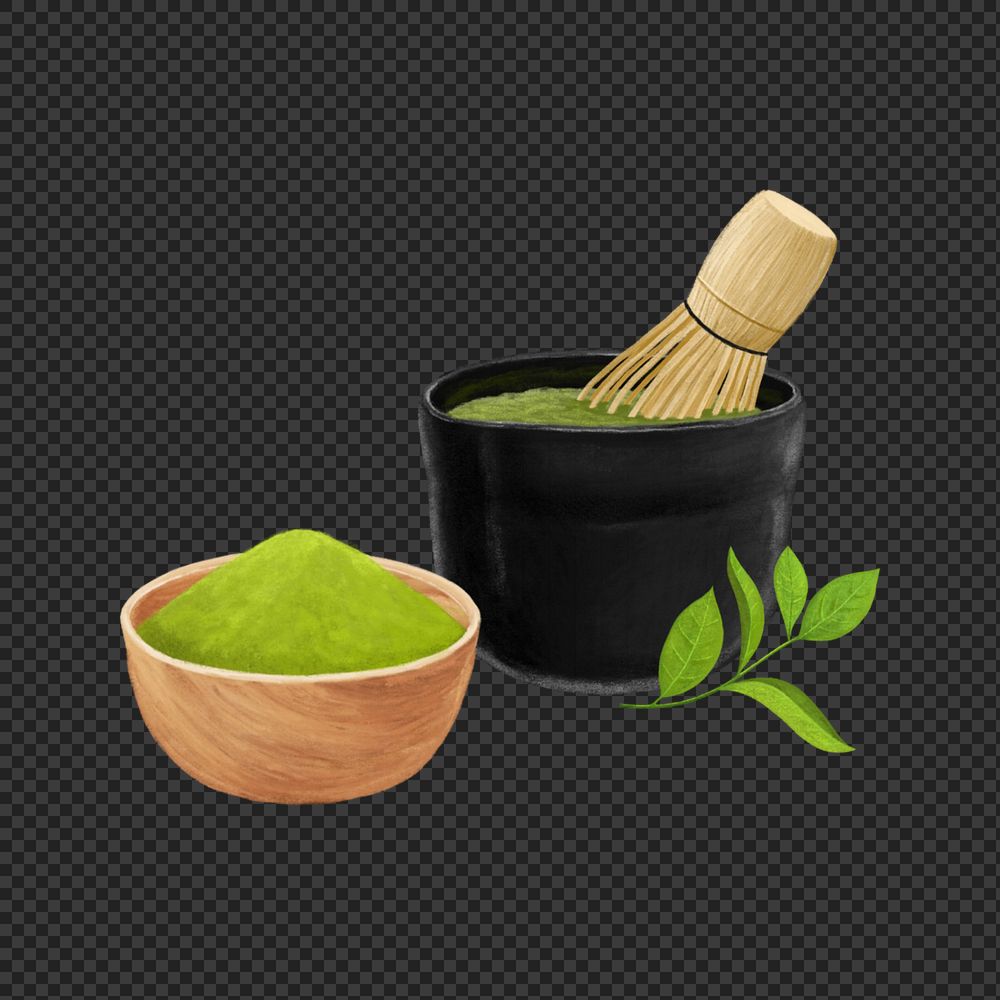 Matcha tea png element, Japanese drinks, editable design