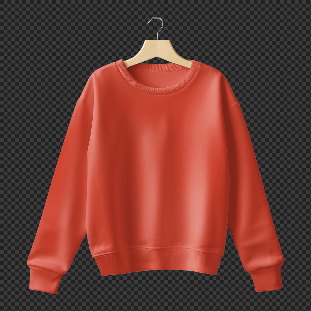 Winter sweater  editable mockup element, fashion design 