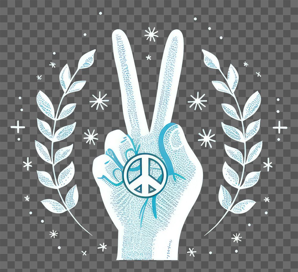 PNG Peace sign outdoors graphics nature 
