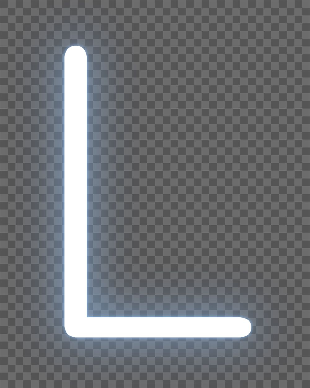 Letter L png white alphabet, transparent background