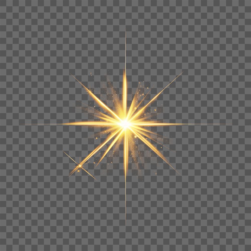 PNG Glowing star light chandelier fireworks.
