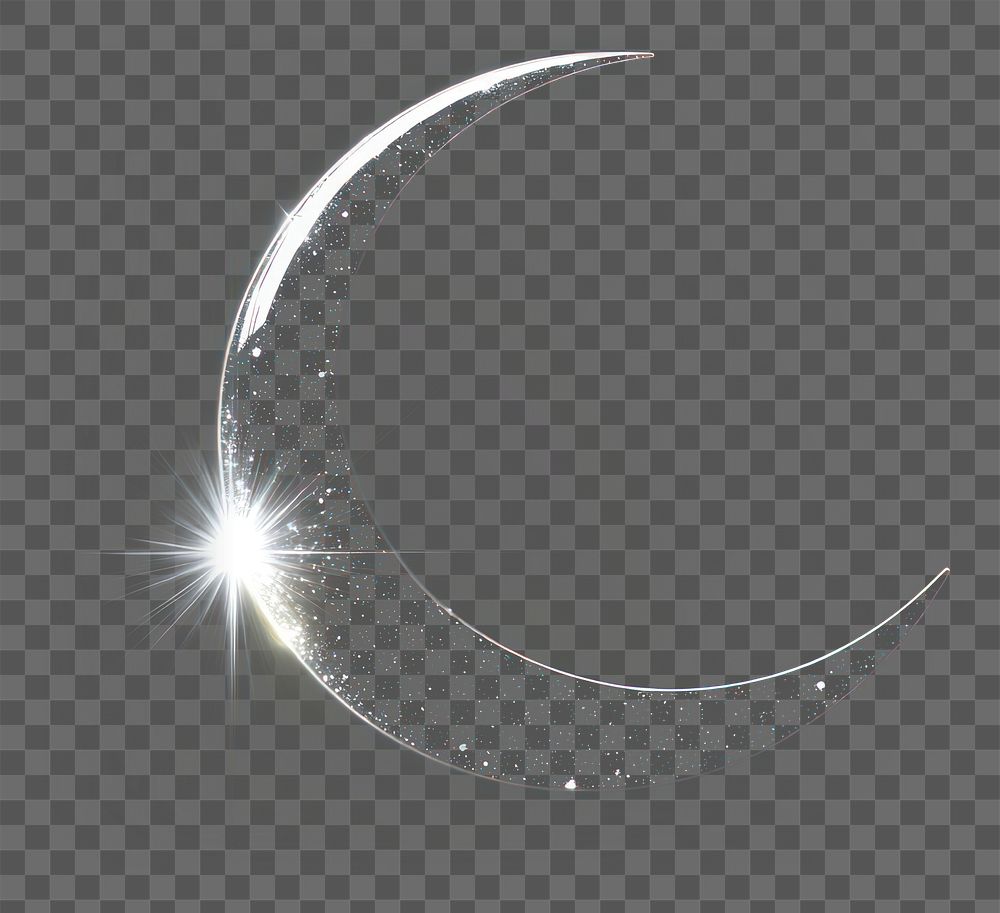 PNG Crescent moon symbol background effect night.